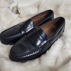 Allen Edmond Mens Walden Black Loafers Sz 11 D